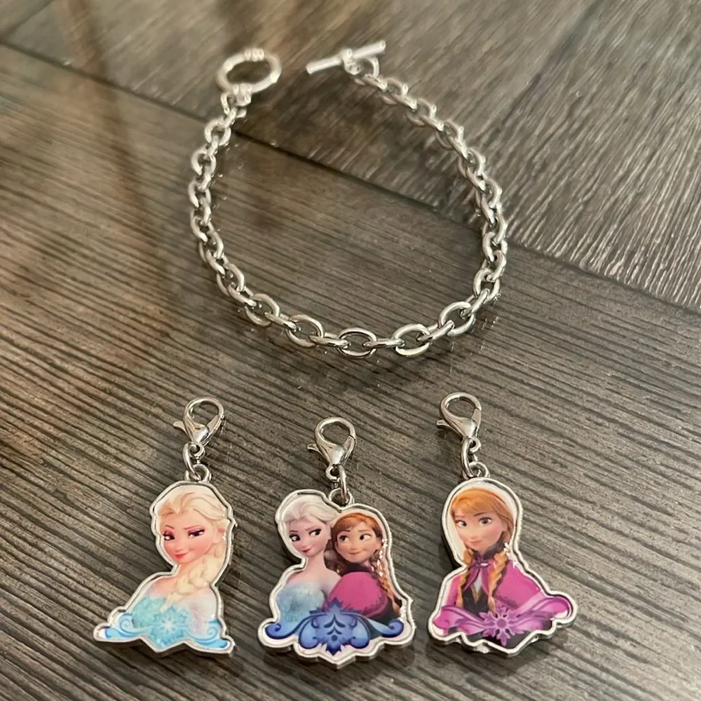 Disney Frozen Charm Bracelet with Toggle Clasp
